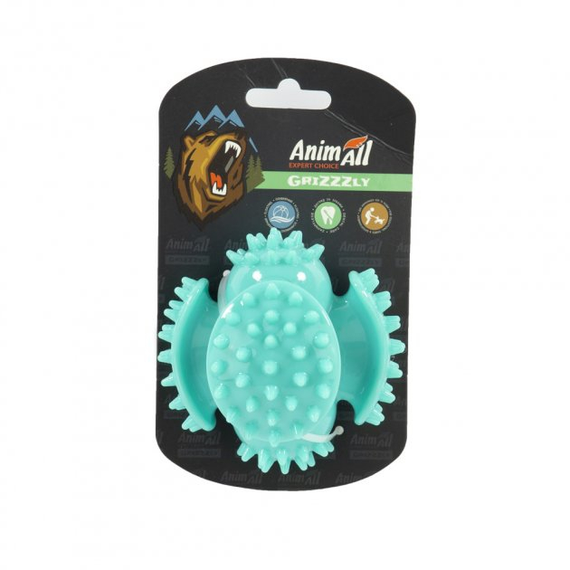 Іграшка для собак AnimAll GrizZzly мультифункціональний м'яч, м'ятний 9,3 см
