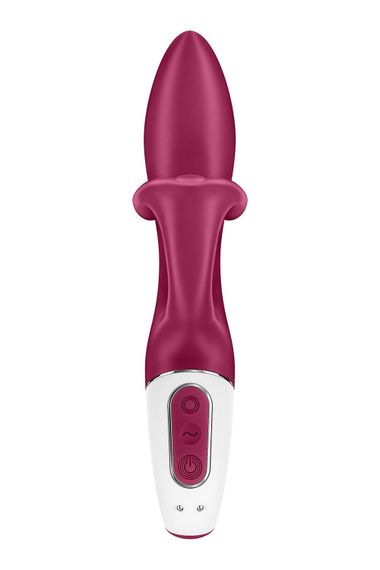 Вибратор кролик с тройным отростком Satisfyer Embrace me Berry, 2 мотора, диаметр 3,6 см | Зображення 4