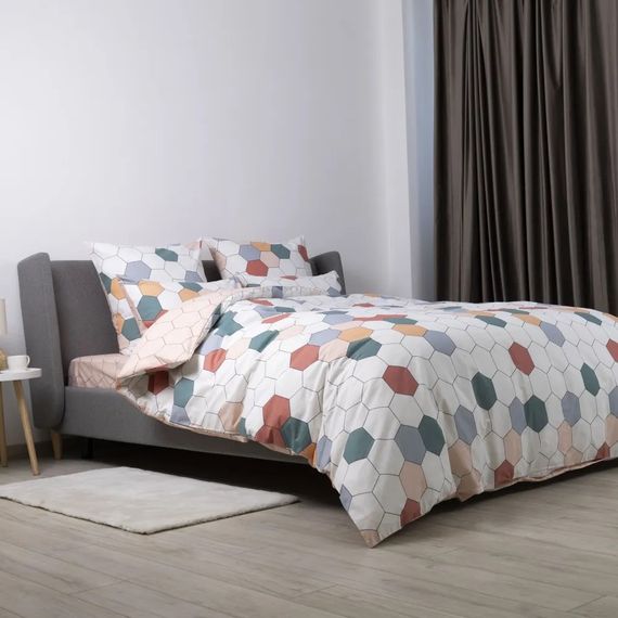 Постільна білизна полуторна ТЕП Happy Sleep Барвисті стільники 2-03794-28991 150х215 см | Зображення 3