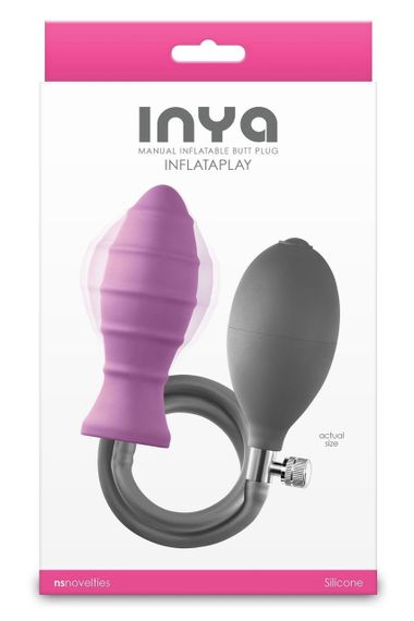 Анальна пробка NS Novelties Inya з накачуванням, рожева Sex Aura | Зображення 2