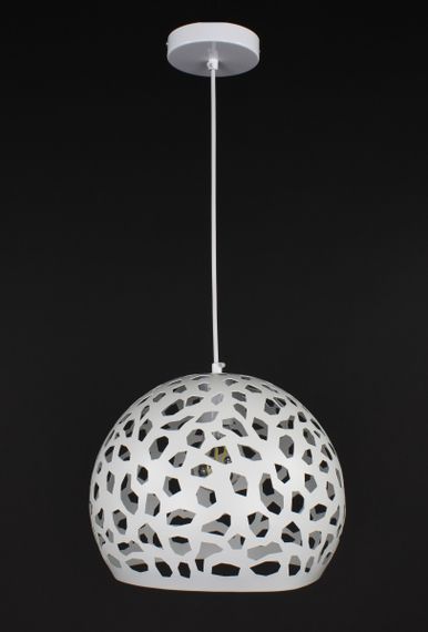 Люстра підвісна на 1 лампочку 27804 Білий 30-200х30х30 см. | Зображення 1