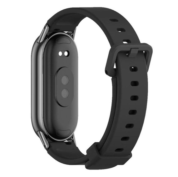 Силіконовий ремінець Mijobs для фітнес браслета Xiaomi Mi Smart Band 8 - Black | Зображення 2