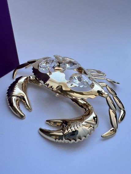 Кришталева мініатюра ручної роботи зі стразами Swarovski: Глибоководний краб, 9 см | Зображення 2
