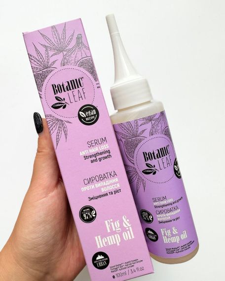 Сироватка проти випадіння волосся "Зміцнення та ріст" Botanic Leaf