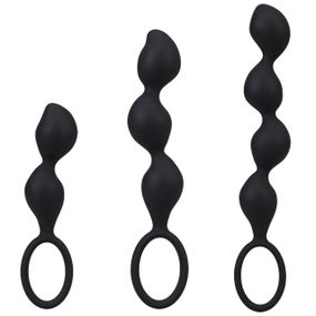 Набір анальних іграшок Doc Johnson Mood Naughty Contour Beads Trainer Set Sex Aura