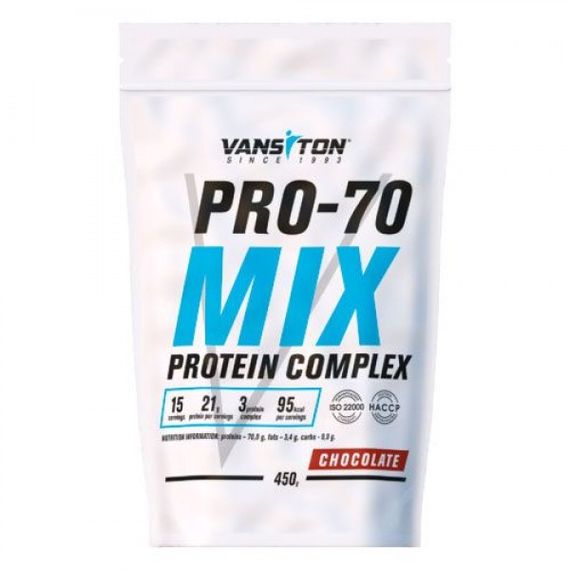 Протеїн Vansiton Mega Protein Pro-70 450 г Шоколад