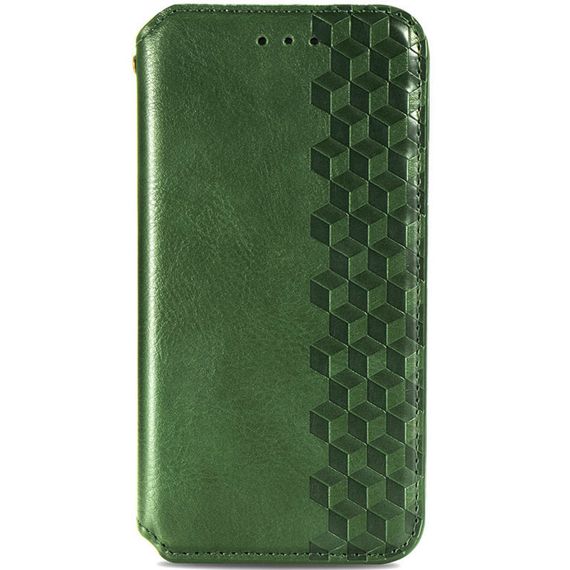 Шкіряний чохол-книжка GETMAN Cubic (PU) для Samsung Galaxy A06 Зелений