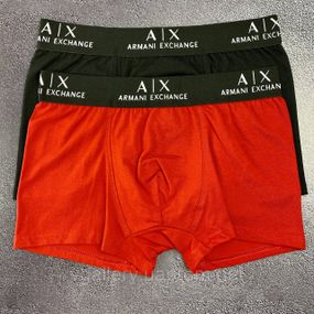 Мужские трусы Armani Exchange, мужские боксеры Армани, хлопковые трусы Армани Премиум качества L, Красный