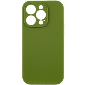 Чохол Silicone Case Full Camera Protective (AA) NO LOGO для Apple iPhone 14 Pro Max (6.7") Зелений / Dark Olive