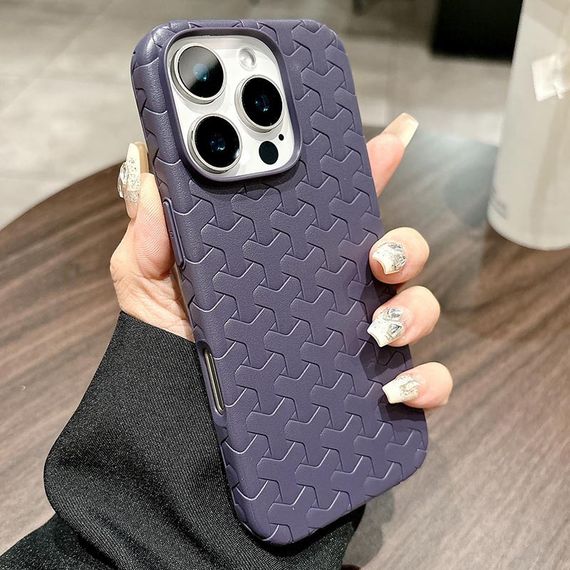 Чохол TPU Weaving для Apple iPhone 16 Pro (6.3") Purple | Зображення 2