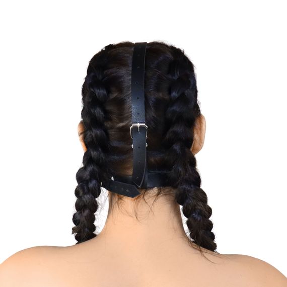 Кляп-маска Art of Sex - Deymon, екошкіра, колір чорний | Зображення 1