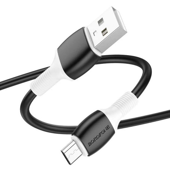 Кабель Borofone BX84,USB-Micro,2.4A,длина 1м,Black,BOX