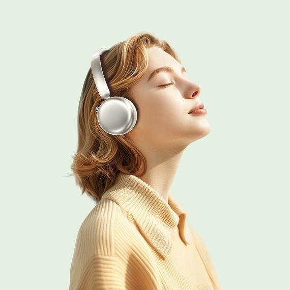 Накладные беспроводные наушники Acefast H8 ANC Golden | Зображення 1