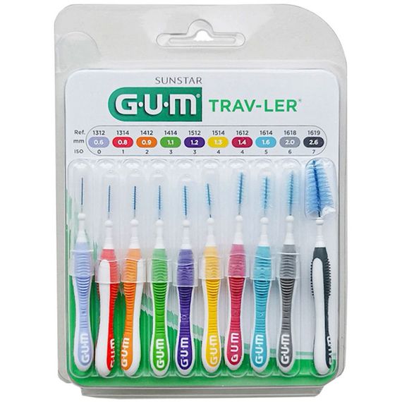 Набір міжзубних щіток в ассортименті GUM TravLer 10 штук