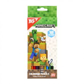 Набір кольорових олівців YES Minecraft 2 290760 12 кольорів