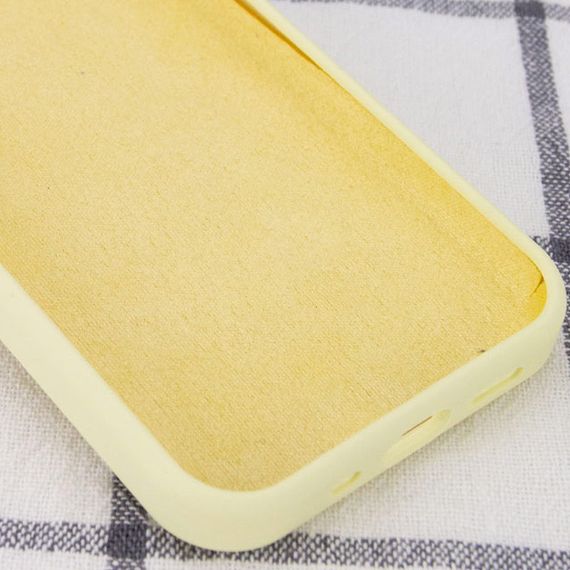 Чехол Silicone Case Full Protective (AA) NO LOGO для Apple iPhone X / XS (5.8") Желтый / Mellow Yellow | Зображення 2