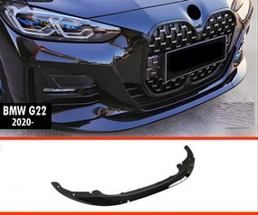 Передня Lip накладка DPT V-2 (для G22/G23, чорний глянець) для BMW 4 серія G22/23/26 2020- рр