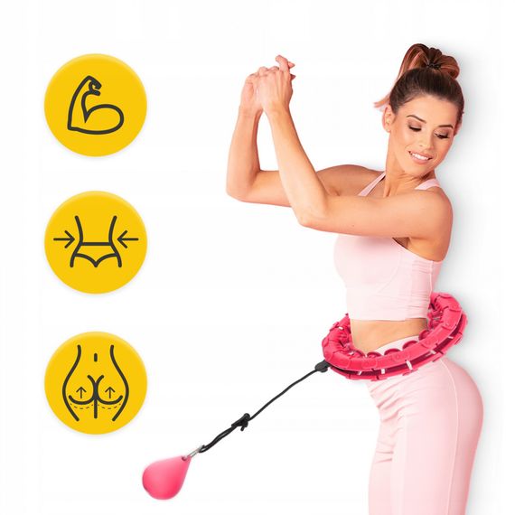 Обруч (хулахуп) масажний 4FIZJO з обтяженням 4FJ0633 (P-5907739316820) | Зображення 3