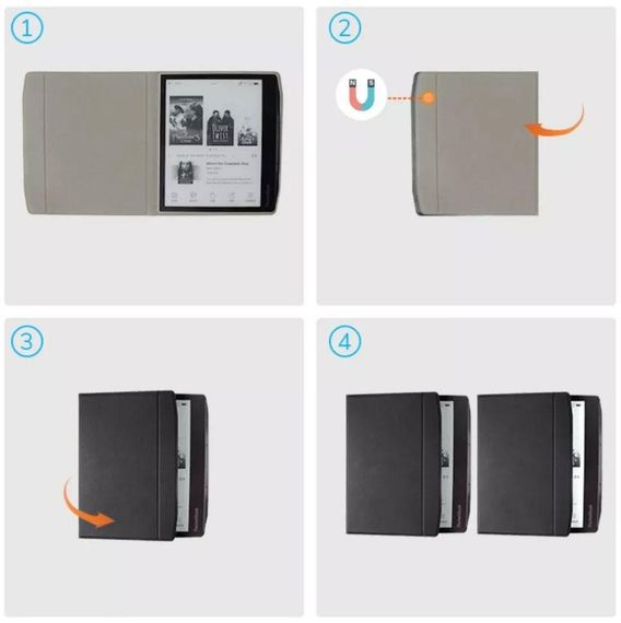 Чохол-обкладинка Primolux Flip для електронної книги PocketBook 700 Era (PB700-U-16-WW) - Black | Зображення 4
