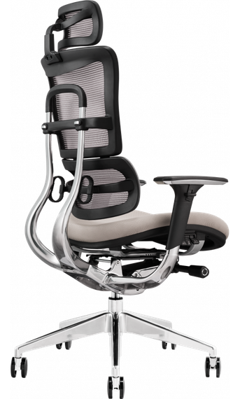 Кресло офисное GT RACER X-801 BRIGHT Gray (W-20, B-40) | Зображення 2