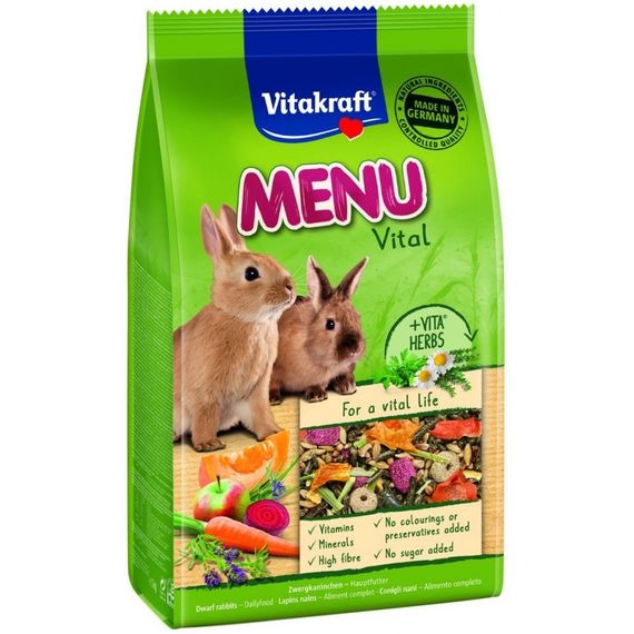 Корм для кроликов Vitakraft Premium Menu Vital, 1 кг