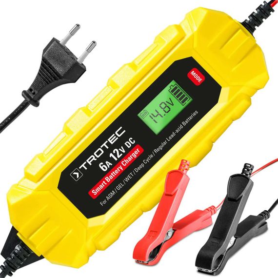 Зарядний пристрій для автомобільного акумулятора Trotec PBCS 6A, 12V, 4-150Ah (4675000010) | Зображення 2