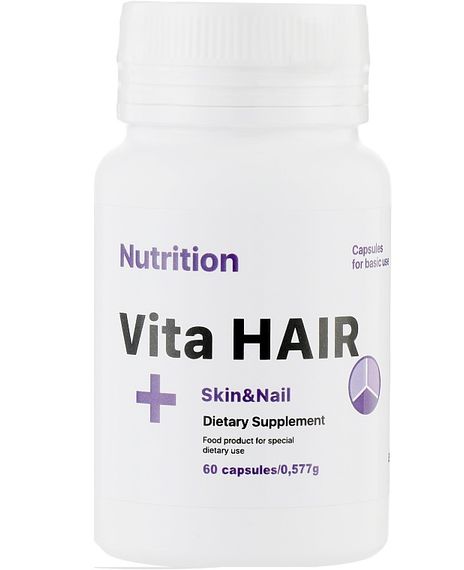 Комплекс для шкіри, волосся, нігтів EntherMeal Vita HAIR + Skin and Nail 60 Caps