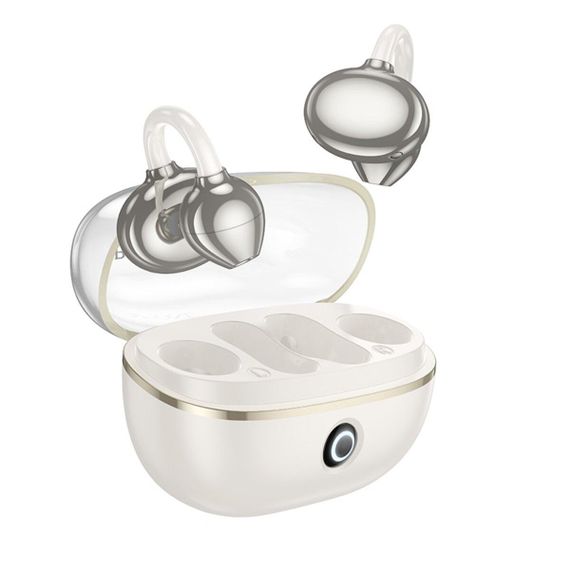 Беспроводные наушники BOROFONE FQ5 Spirit clip-on true wireless BT headset Milky white