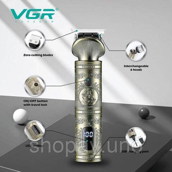 Професійний набір/машинка для стрижки волосся 6 в 1 VGR V-106, бритва триммер для бороди | Зображення 6