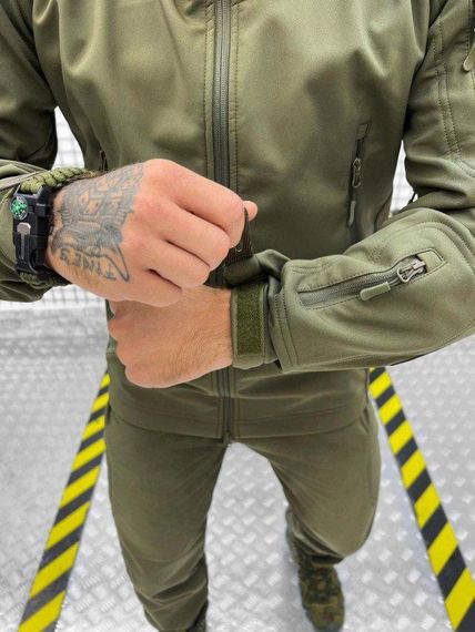 Тактический костюм софтшел softshell ESDY oliva (оригинал) ВТ7949 | Зображення 1