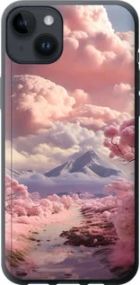 Чохол на iPhone 14 Plus Рожеві хмари із силікону FCh_006671