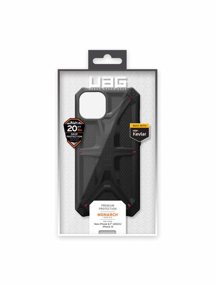 Чохол UAG для Apple iPhone 14 Monarch, Kevlar Black (114032113940) | Зображення 9
