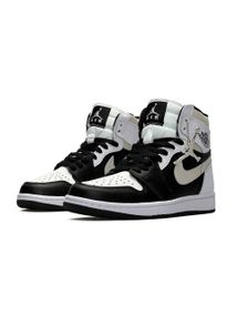 Жіночі кросівки N-ike Air Jordan 1 High “Black White Grey , В'єтнам , весна / літо / осінь