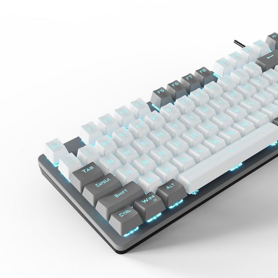 Клавіатура Aula F3287 Keycap KRGD Blue USB UA Grey/White (6948391240954) | Зображення 6