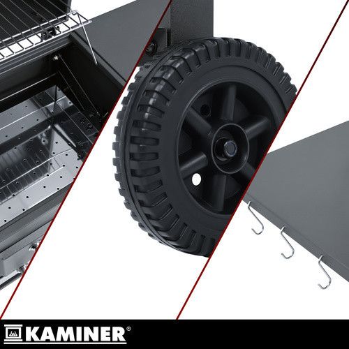 Мангал-гриль садовий з кришкою 105х110х50 см Kaminer 27317 | Зображення 7