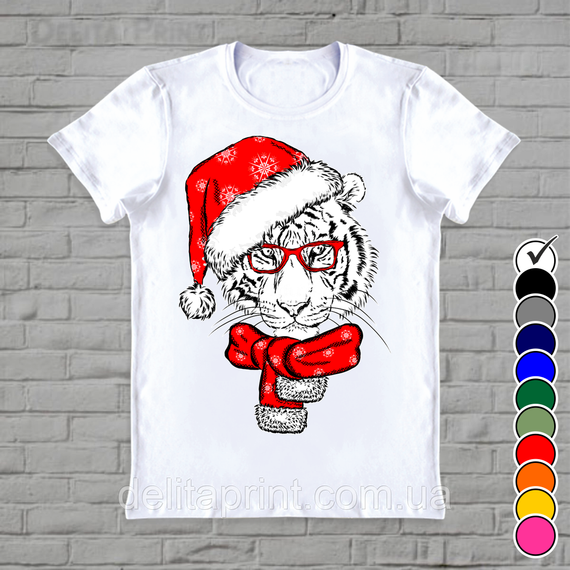 Футболки новорічні Фемілі Лук "Новорічні Тигри" Family Look для всієї родини | Зображення 3