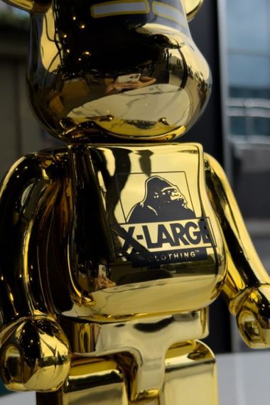 Bearbrick Gold X-Large дизайнерська статуетка ведмідь Беарбрік 28 см mb014, колір золотий | Зображення 3