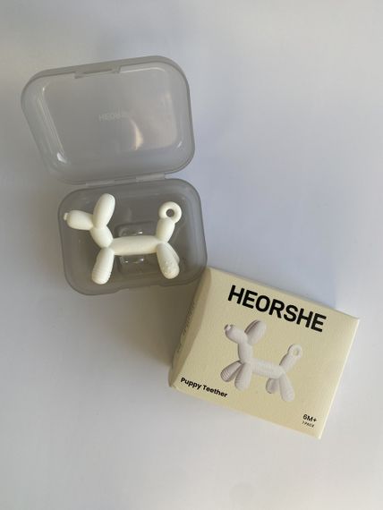 Силіконовий прорізувач HEORSHE Puppy White | Зображення 5