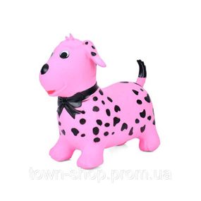 Детская игрушка-прыгун "Щеночек" MS 4160(Pink) резина, до 20 кг