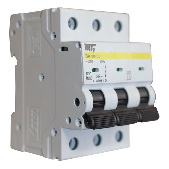 Автоматический выключатель ВА18-60 3Р 10А 6кА х-ка D Ny95504804