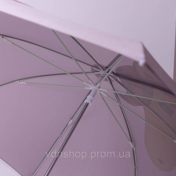Класична дитяча парасолька-тростина механічна з поліестеру міцна надійна 8 спиць діаметр 89 см Фіолетовий HP-23-12V | Зображення 2