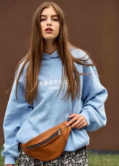 Сумка на пояс бананка Sambag Soho BSS Натуральна руда шкіра (82113121w) | Зображення 5