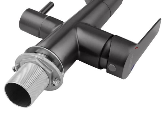 Змішувач для кухні з підключенням до фільтра Kroner KRP Edelstahl Klassisch - PVD03817BLK (CV031898) | Зображення 3