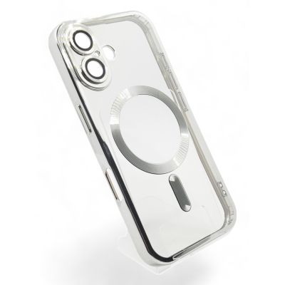 Чехол для мобильного телефона BeCover TPU Chrome Case (MagSafe) для Apple iPhone 16 Plus Silver (712078) | Зображення 1