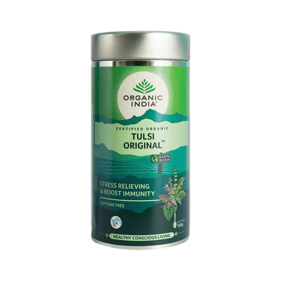 Оригінальний органічний зелений чай Тулсі  100г Organic India 801541011001