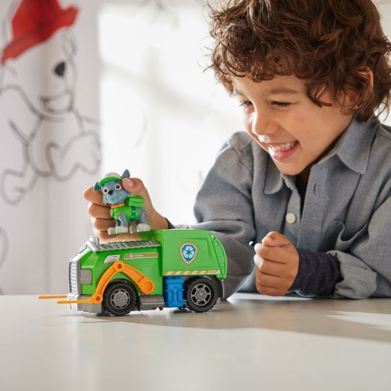 Щенячий патруль Спасательный мусоровоз и фигурка Рокки Оригинал PAW Patrol Rocky Recycle Truck | Зображення 6