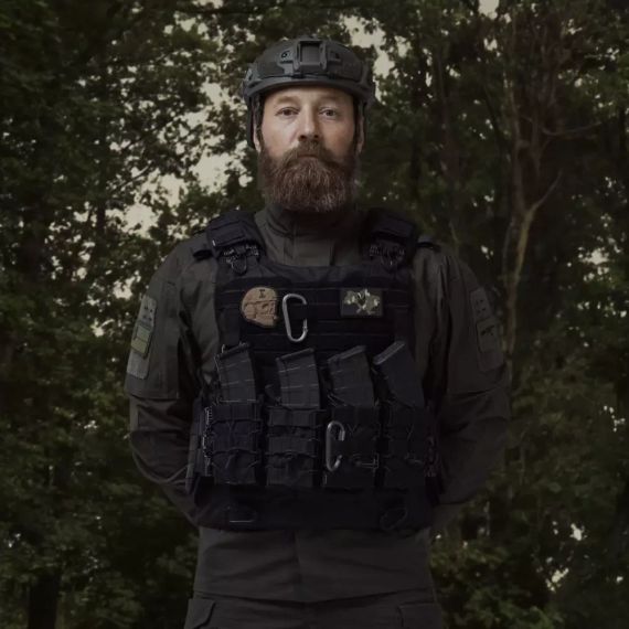 Плитоноска IBV Ukrarmor аналог IOTV, бронежилет-носій Cordura 1000 MOLLE, військова плитоноска ЗСУ, страйкбол, колір Чорний | Зображення 2