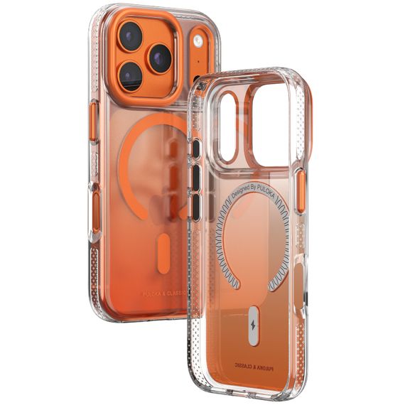 Чохол TPU+PC Puloka Resplendent with Magnetic Fit для Apple iPhone 17 Pro Max / 18 Pro Max (6.9") Orange | Зображення 1