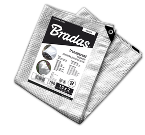 Тент армований прозорий Bradas LENO CRISTAL 100 г/м² 5 х 8 м PLC1005/8