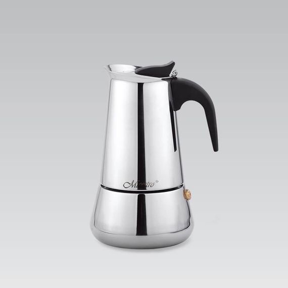 Кофеварка гейзерная из нержавеющей стали Maestro MR-1660-2, 100 мл (на 2 чашки), для дома и офиса